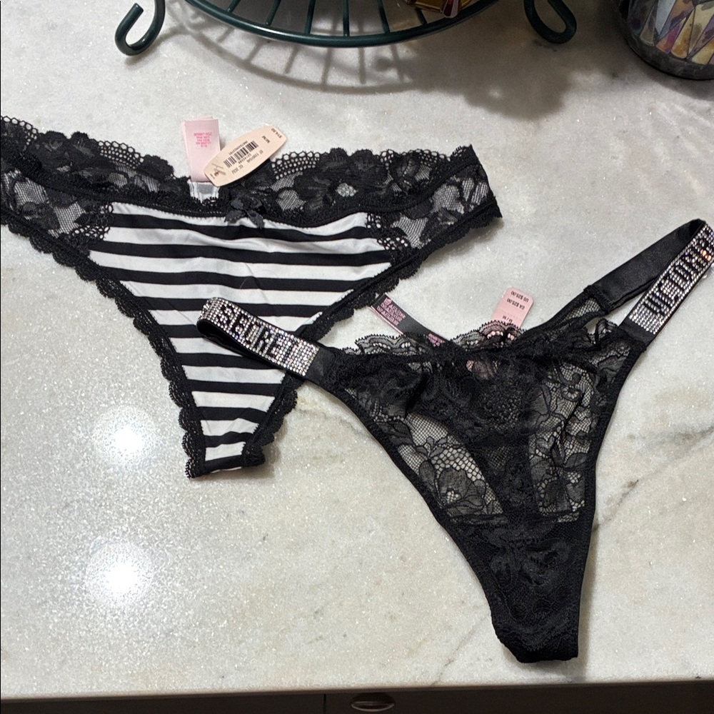 2 Victoria’s Secret thongs